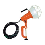 ハタヤリミテッド　防雨型作業灯　リフレクターランプ　３００Ｗ　１００Ｖ　電線５ｍ　バイス付　ＲＧ－３０５　１台