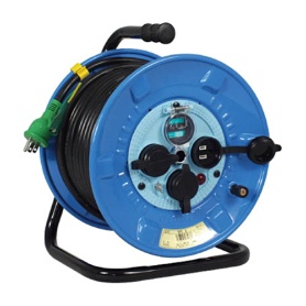 日動工業　防雨防塵型ドラム　漏電保護専用１５ｍＡ感度　３０ｍ　ＮＰＷ－ＥＢ３３　１台