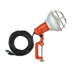 ハタヤリミテッド　防雨型作業灯　リフレクターランプ　３００Ｗ　１００Ｖ　接地付１０ｍ　バイス付　ＲＥ－３１０Ｋ　１台