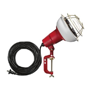 ハタヤリミテッド　防雨型作業灯　リフレクターランプ　５００Ｗ　１００Ｖ　電線１０ｍ　バイス付　ＲＣ－５１０　１台1