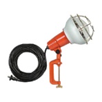 ハタヤリミテッド　防雨型作業灯　リフレクターランプ５００Ｗ　１００Ｖ　電線１０ｍ　バイス付　ＲＥ－５１０　１台