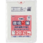 ジャパックス　環境袋策　再生原料ポリ袋　半透明