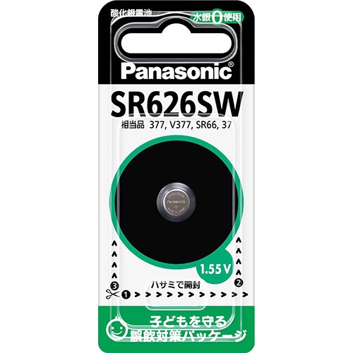 パナソニック　時計用酸化銀電池　１．５５Ｖ　ＳＲ－６２６ＳＷ　１個1