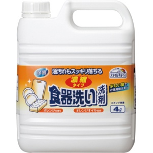 ミツエイ　スマイルチョイス　食器洗い洗剤　濃縮タイプ　オレンジ　大容量　４Ｌ　１本1