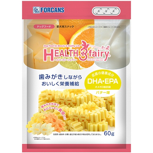 フォーキャンス　ヘルス・スリーフェアリー　オメガスリー　バター味　６０ｇ　１パック1