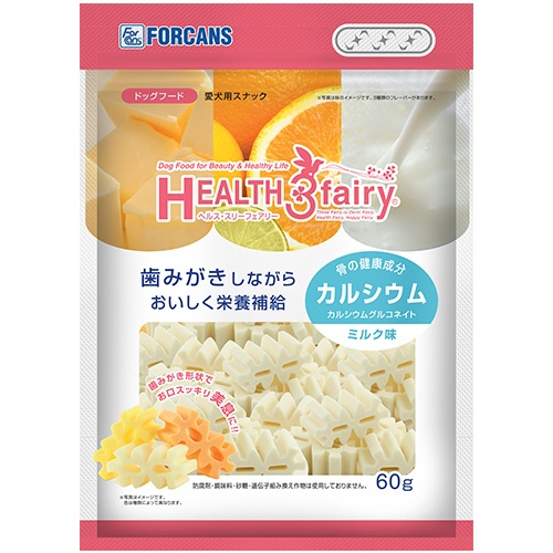 フォーキャンス　ヘルス・スリーフェアリー　カルシウム　ミルク味　６０ｇ　１パック1