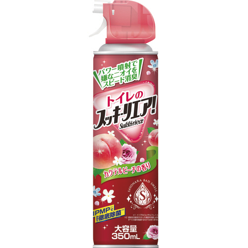 【クリックで詳細表示】アース製薬 トイレのスッキーリエア！ カクテルピーチ 350ml 1本 330891