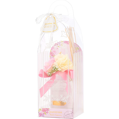 【クリックで詳細表示】グローバルプロダクトプランニング サンハーブ ルームフレグランス(フラワー) ピュアローズ 1個 302533