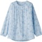 ケアファッション　大きめボタンパジャマ（上衣）　婦人用　サックス　Ｌサイズ　３９９２１－０２　１着