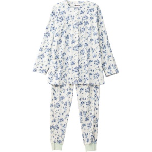 ケアファッション　フルオープンパジャマ　婦人用　ブルー　Ｓサイズ　０１８０３－１４　１着1