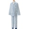 ケアファッション　フルオープンパジャマ　紳士用　ブルー　Ｓサイズ　０１８８５－０４　１着