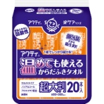 日本製紙クレシア　アクティ　温めても使えるからだふきタオル　超大判・個包装　１パック（２０本）