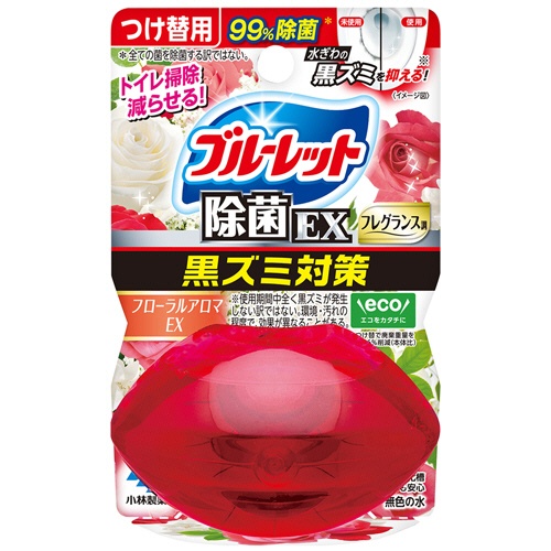 小林製薬　液体ブルーレットおくだけ　除菌ＥＸ　フレグランス　フローラルアロマＥＸ　つけ替用　６７ｍｌ　１個1