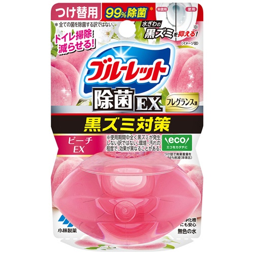 小林製薬　液体ブルーレットおくだけ　除菌ＥＸ　フレグランス　ピーチＥＸの香り　つけ替用　６７ｍｌ　１個1