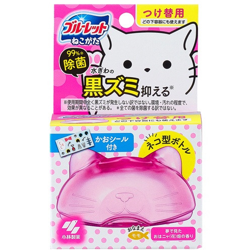 小林製薬　ネコ型ブルーレットおくだけ除菌　夢で見たおはニャ（花）畑の香り　つけ替用　６７ｍｌ　１個1