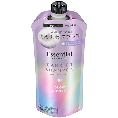 花王　エッセンシャル　プレミアム　うるおいバリアシャンプー　グロウ＆モイスト　つめかえ用　３４０ｍｌ　１個1