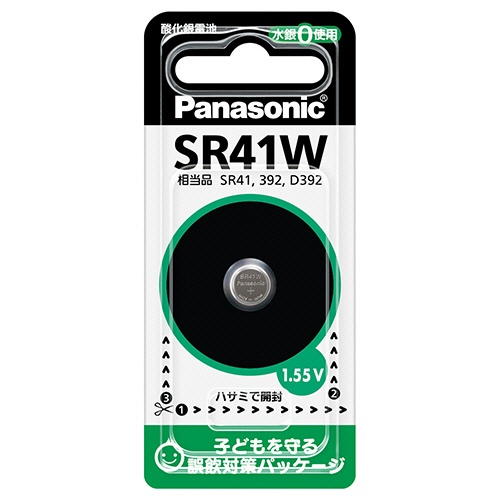 パナソニック　酸化銀電池　１．５５Ｖ　ＳＲ４１ＷＰ　１個1
