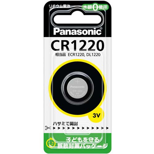 パナソニック　コイン形リチウム電池　３Ｖ　ＣＲ１２２０Ｐ　１個1