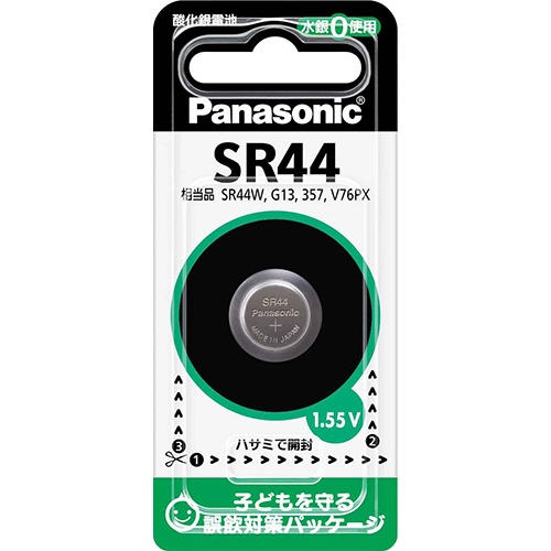 パナソニック　酸化銀電池　１．５５Ｖ　ＳＲ４４Ｐ　１個1