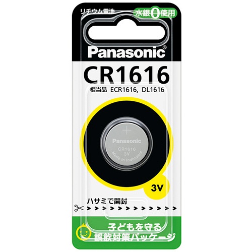 パナソニック　コイン形リチウム電池　３Ｖ　ＣＲ１６１６Ｐ　１個1