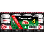 パナソニック　マンガン乾電池　ネオ　黒　単１形　Ｒ２０ＰＮＢ／４ＶＳＷ　１パック（４本）