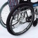笑和　室内用車いすタイヤＲＡＫＵカバー　１６インチ用　ブラック　ＳＲ－１６０Ｂ　１組2