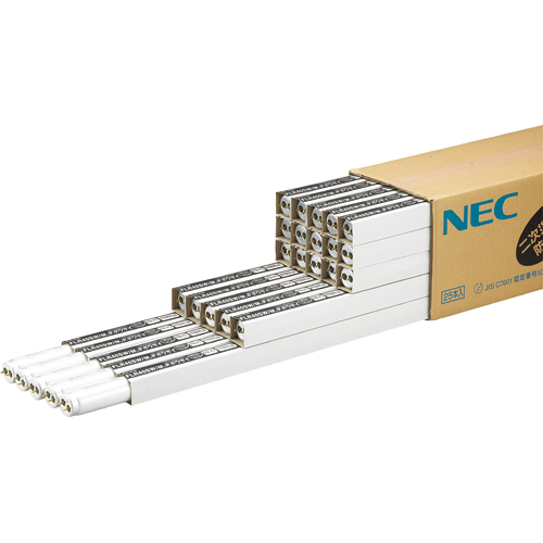 【クリックで詳細表示】NEC 防災用残光蛍光ランプ 飛散防止タイプ 直管ラピッドスタート形 40W形 白色 FLR40SW/M.Pボウサイ 1パック(25本) FLR40SW/M.Pボウサイ