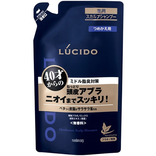 マンダム　ルシード　薬用スカルプデオシャンプー　つめかえ用　３８０ｍｌ　１個1