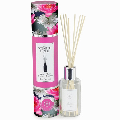 リブインコンフォート　Ａｓｈｌｅｉｇｈ＆Ｂｕｒｗｏｏｄ　リードディフューザー　ホワイトムスク＆ロータスブロッサム　１００ｍＬ　ＬＩＣＤ５２　１セット1