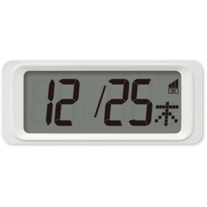 リズム　フィットウェーブリブ　Ａ０２　温湿度カレンダー切替表示機能付電波時計　白　８ＦＹＡ０２ＳＲ０３　１台3