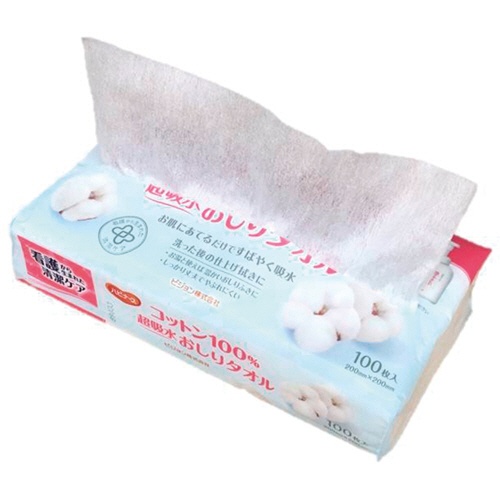 ピジョン　コットン１００％　超吸水おしりタオル　１パック（１００枚）2