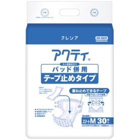 日本製紙クレシア　アクティ　パッド併用テープ止めタイプ　スマートＭ　１パック（３０枚）