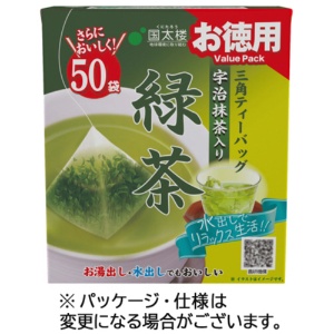 国太楼　お徳用　三角ティーバッグ　緑茶　１箱（５０バッグ）1