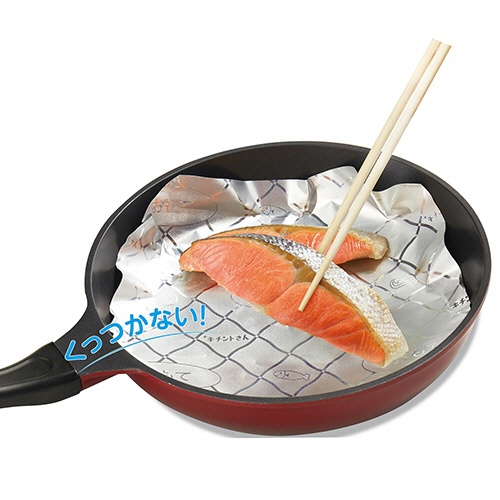クレハ　キチントさん　フライパン用ホイルシート　２５ｃｍ×３ｍ　１本9