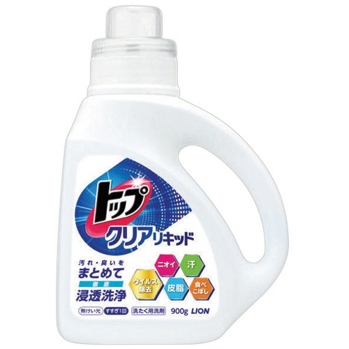 ライオン　トップ　クリアリキッド　本体　９００ｇ　１本1