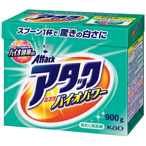 花王　アタック高活性バイオパワー　本体　９００ｇ　１個1