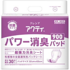日本製紙クレシア　アクティ　パワー消臭パッド９００　１パック（３０枚）1