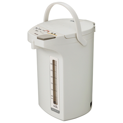 たのめーる】タイガー魔法瓶 マイコン電動ポット 4L ホワイト