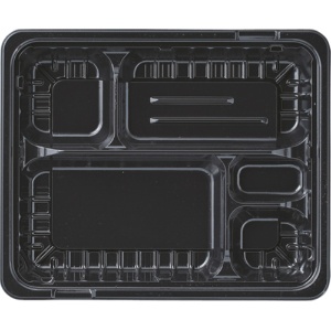 エフピコ　ＭＳＤ箱弁　２４－２０－２　本体　黒　１パック（５０個）1
