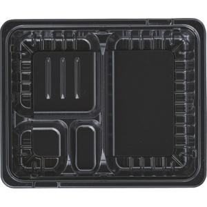 エフピコ　ＭＳＤ箱弁　２４－２０－３　本体　黒　１パック（５０個）1