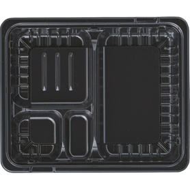 エフピコ　ＭＳＤ箱弁　２４－２０－３　本体　黒　１パック（５０個）