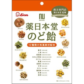 ライオン菓子　薬日本堂のど飴　キャンディー　７４ｇ　１袋