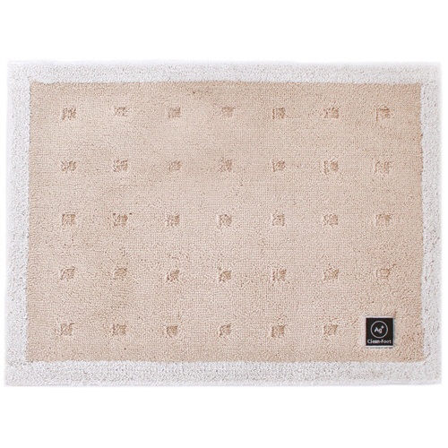 オカ　乾度良好Ａｇ＋　クリーンフット　バスマット　４５×６０ｃｍ　ベージュ　１枚1