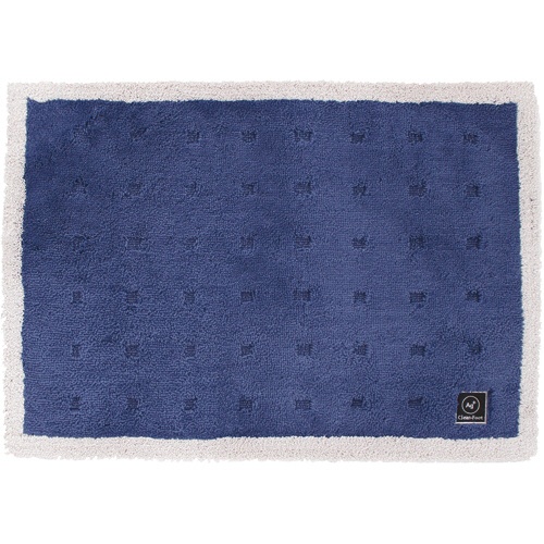 オカ　乾度良好Ａｇ＋　クリーンフット　バスマット　５０×７０ｃｍ　ブルー　１枚1