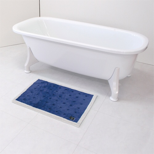 オカ　乾度良好Ａｇ＋　クリーンフット　バスマット　５０×７０ｃｍ　ブルー　１枚2