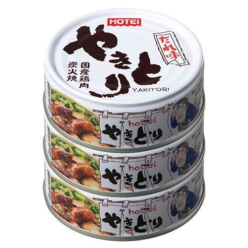 ホテイフーズ　やきとり　たれ味　７５ｇ　１パック（３缶）1