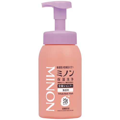 第一三共ヘルスケア　ミノン　全身シャンプー　泡タイプ（しっとりタイプ）　本体　５００ｍＬ　１本1
