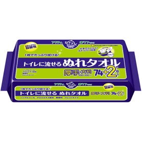 日本製紙クレシア　アクティ　トイレに流せるぬれタオル　１パック（７６枚）