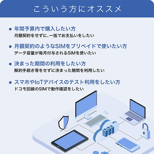 インターネットイニシアティブ　ＩＩＪモバイルサービス／タイプＤ　ｆｏｒ　ＩＩＪｍｉｏ　Ｂｉｚ　プリペイドＳＩＭ　（６ＧＢ／１２ヶ月）　ＩＭ－Ｂ４４５　１本3