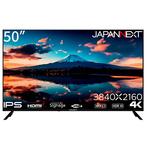 ジャパンネクスト　５０型ワイド　ＩＰＳパネル　大型４Ｋ液晶モニター　２年保証モデル　ＪＮ－ＩＰＳ５０ＵＨＤＲ－Ｕ　１台2